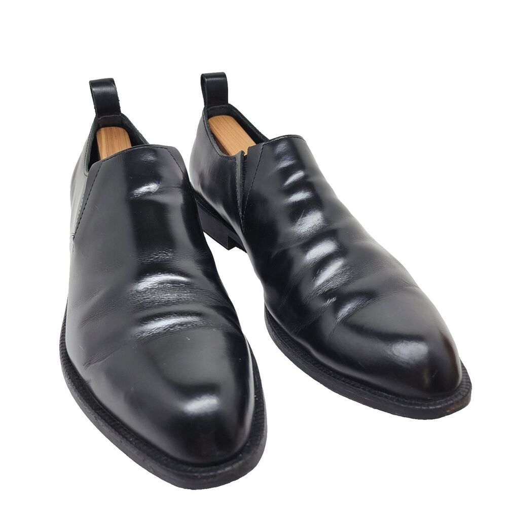 Comme Des Garcons Black Leather Loafers 24cm Womens US 7 Mens US 6 - Picture 1 of 16